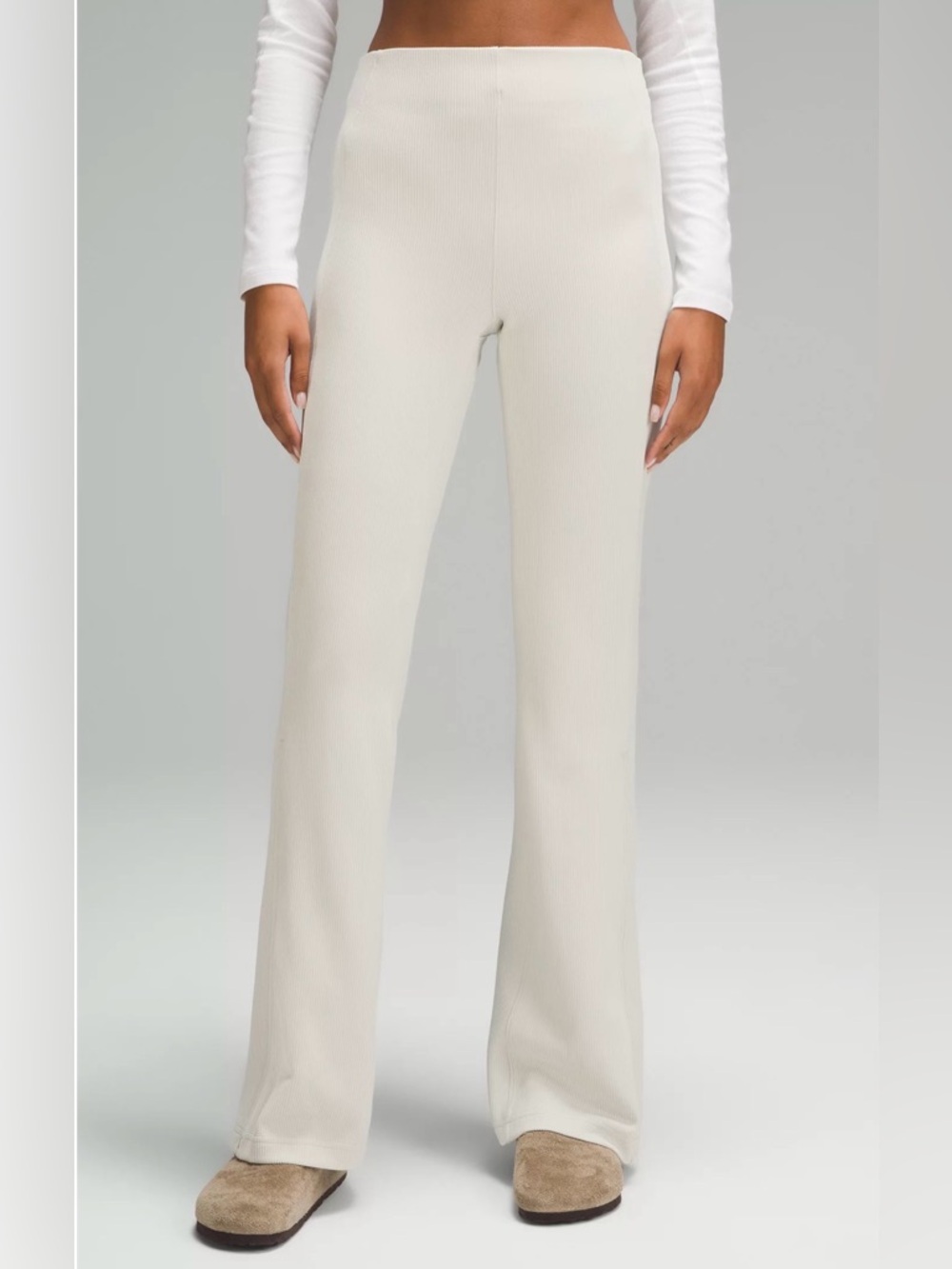 Brushed Softstreme Ribbed Zip Flared Pant - sz 12